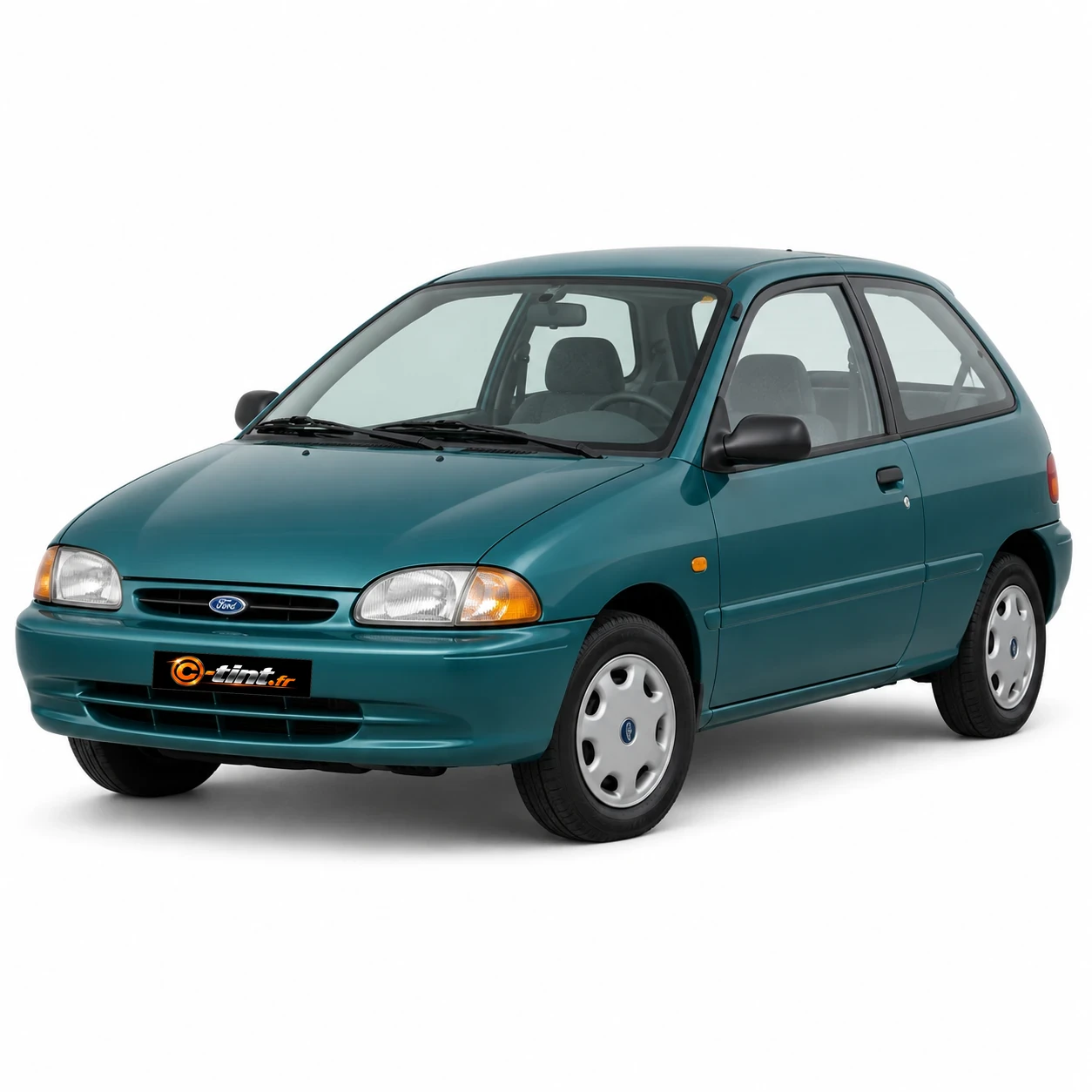 Ford Fiesta Génération 3 · 3 portes — vue trois-quarts avant