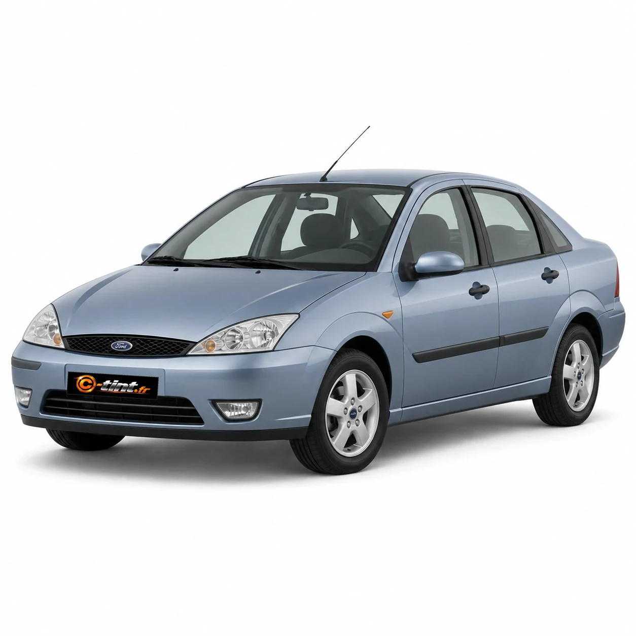 Ford Focus Génération 1 · Berline 4 portes — vue trois-quarts avant