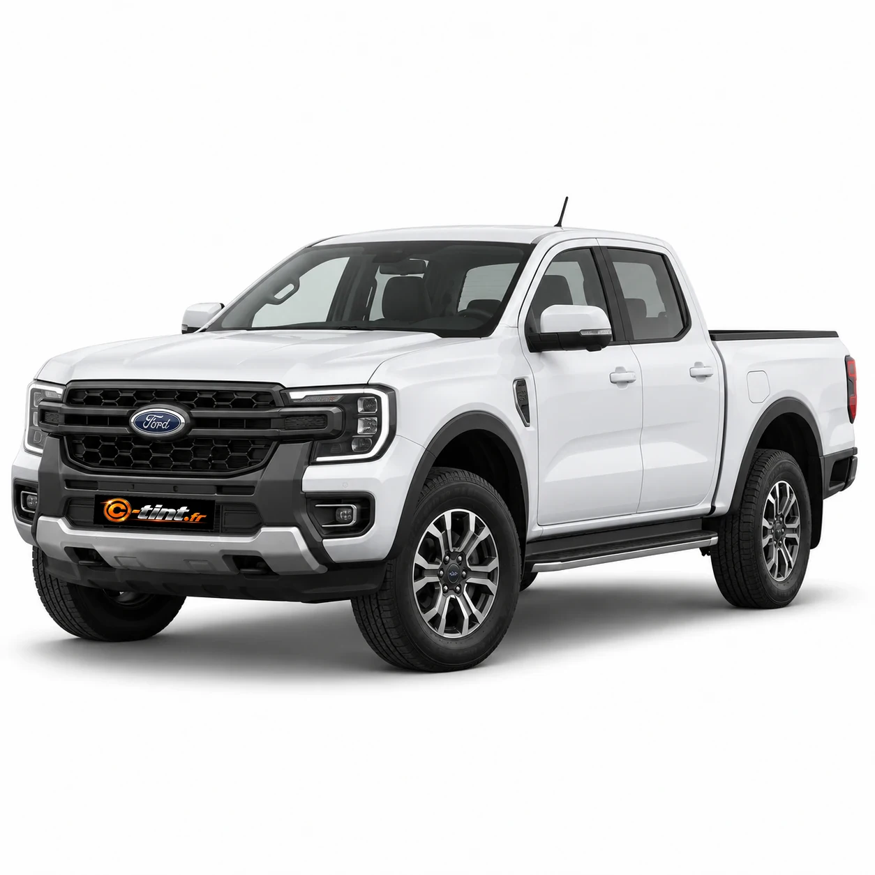 Ford Ranger Génération 4 · Lunette Fixe 4 portes — vue trois-quarts avant