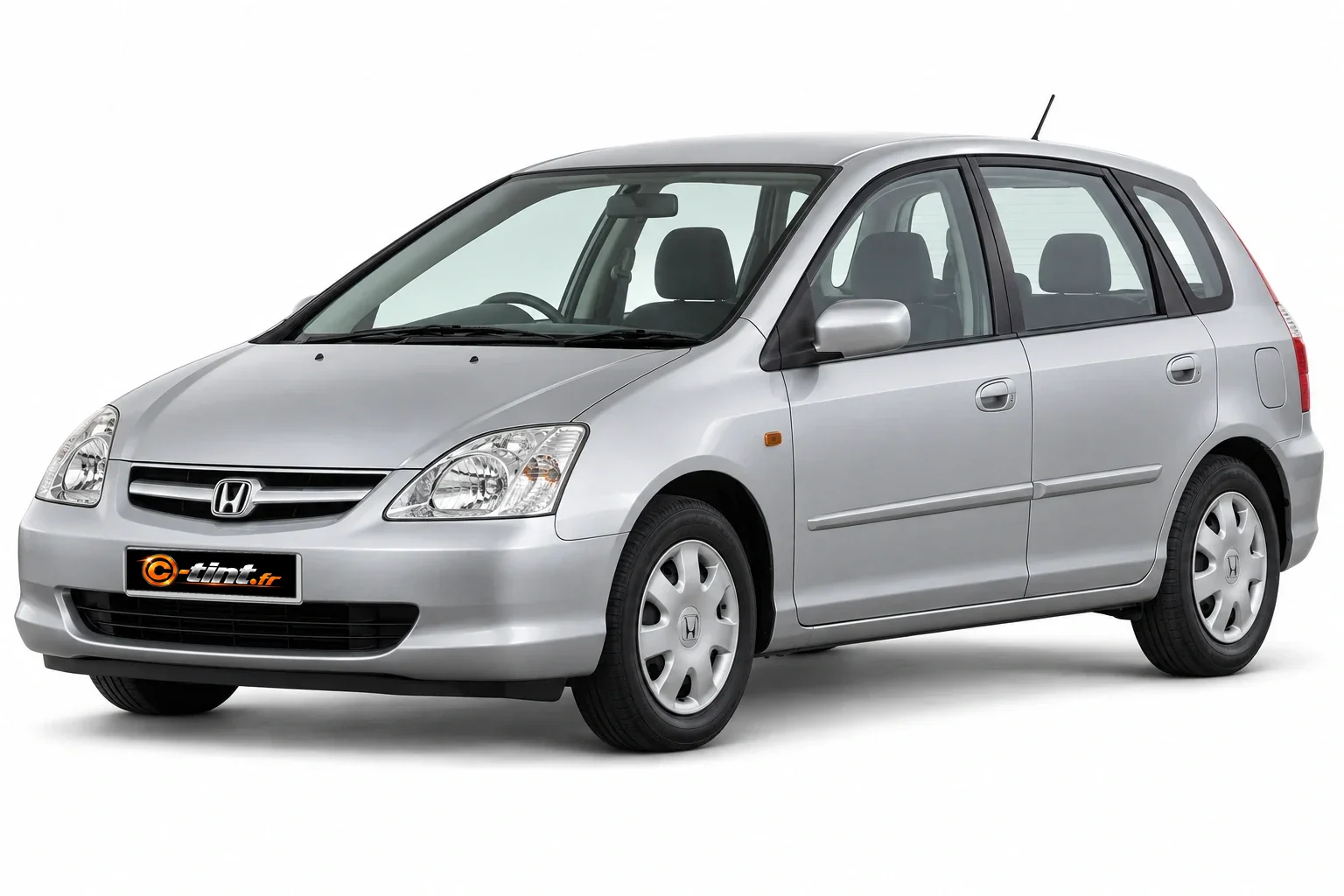 Honda Civic EU — Génération 7 — Hatchback, Hayon (5 portes) — vue trois-quarts avant