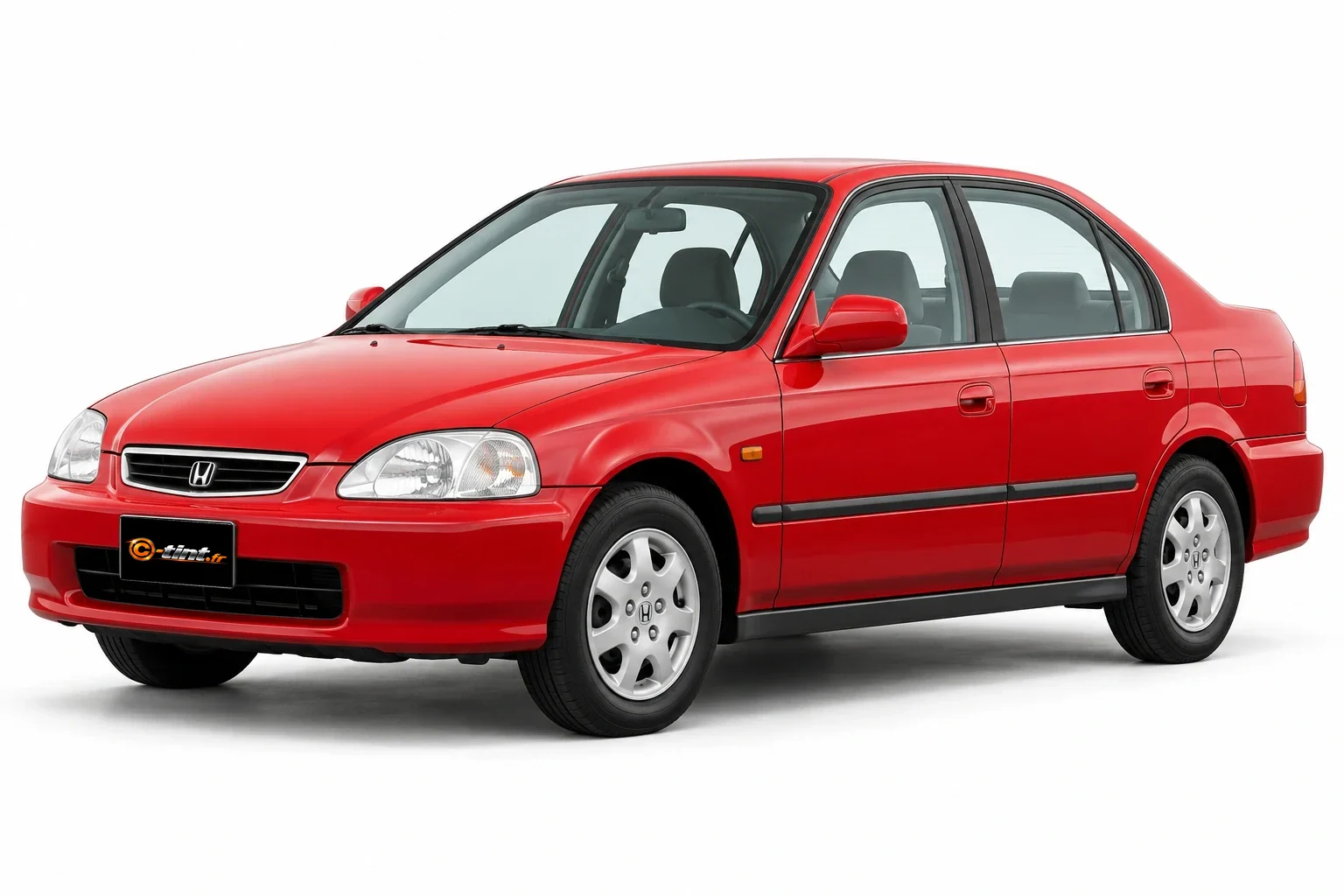 Honda Civic EJ/EK — Génération 6 — Berline — phase 1, Berline (4 portes) — vue trois-quarts avant