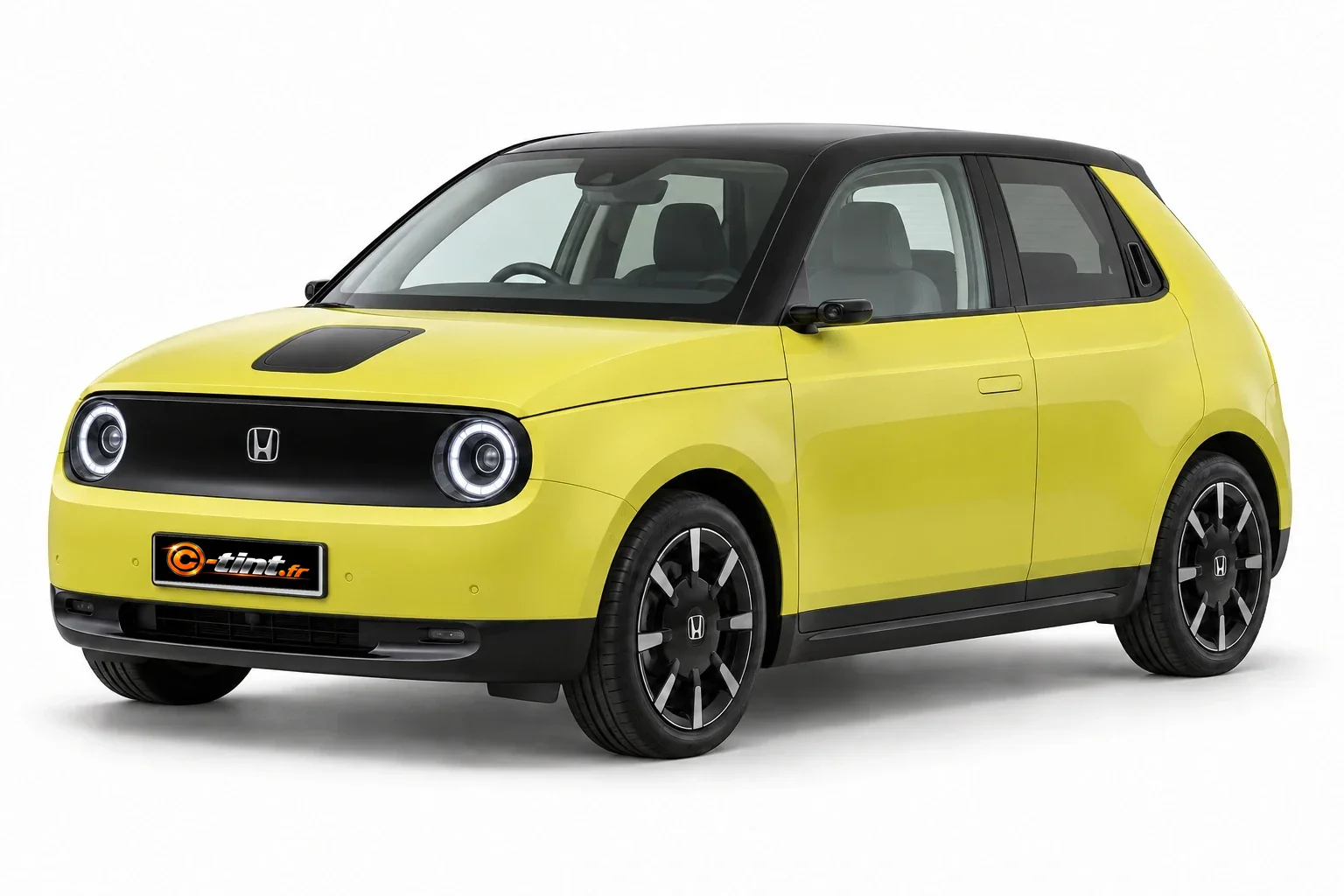 Honda e ZC7 — Génération 1, Citadine à hayon (5 portes) — vue trois-quarts avant