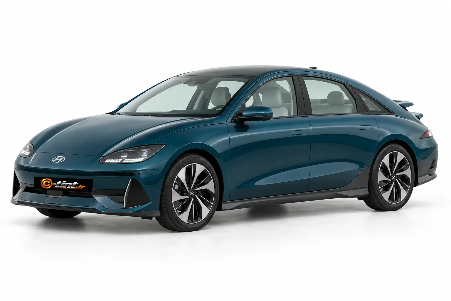 Hyundai Ioniq 6 CE — Génération 1 — Berline, Berline (4 portes) — vue trois-quarts avant
