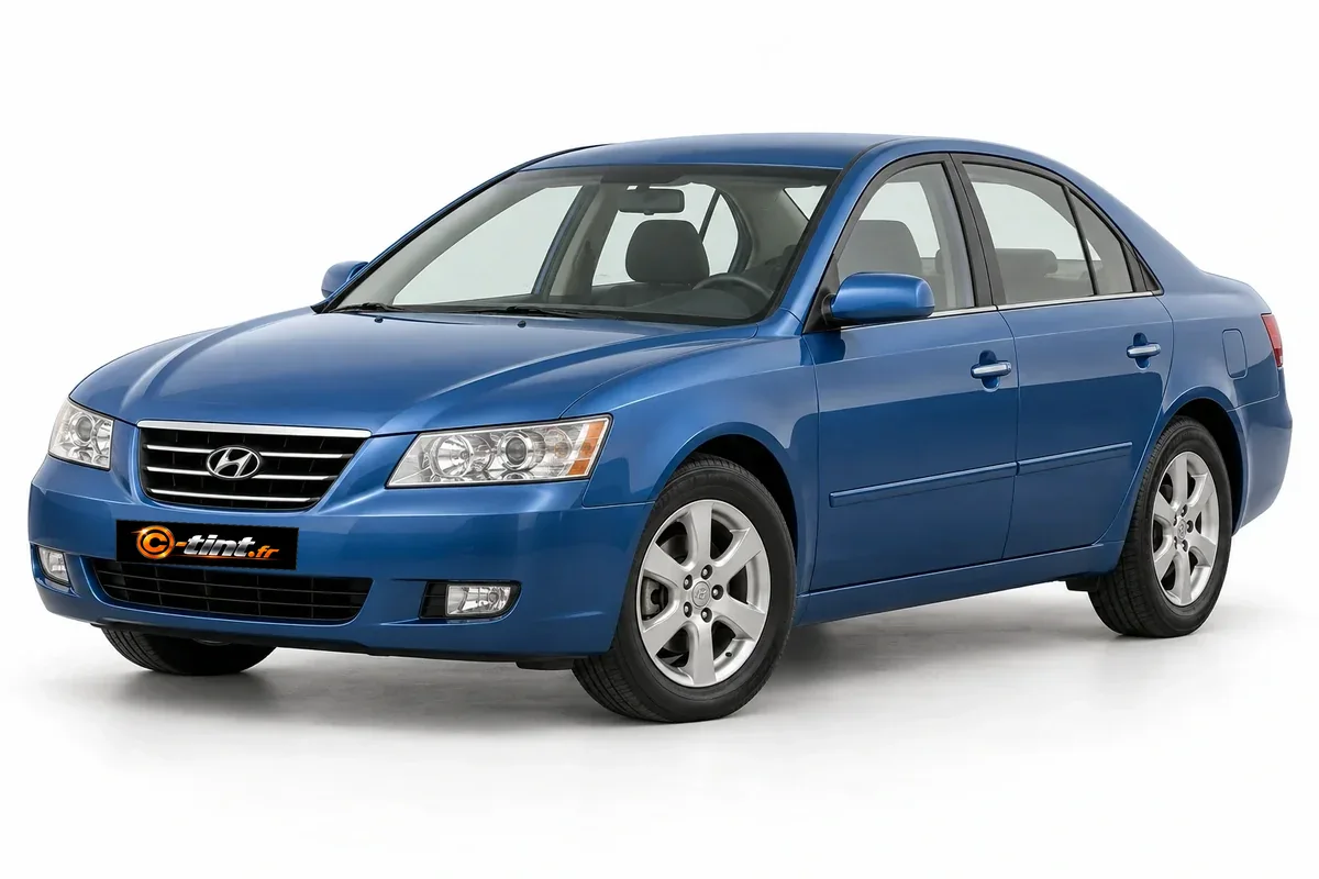 Hyundai Sonata NF — Génération 5 — Berline, Berline tricorps (4 portes) — vue trois-quarts avant
