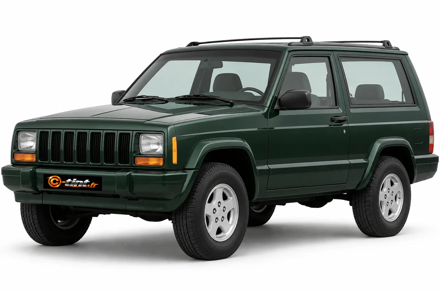 Jeep Cherokee XJ · 3 portes · sans déflecteurs avant · SUV / 4x4 · 3 portes — vue trois-quarts avant