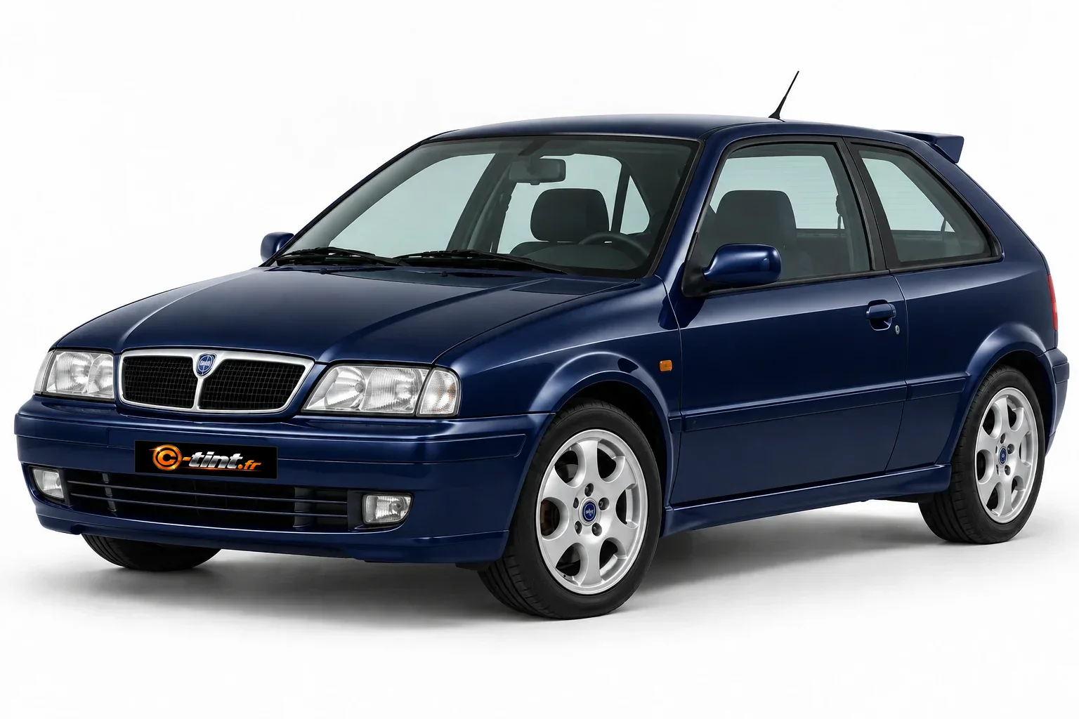 Lancia Delta 836 · Génération 2 · HPE HF 3 portes · Compacte HPE · 3 portes — vue trois-quarts avant