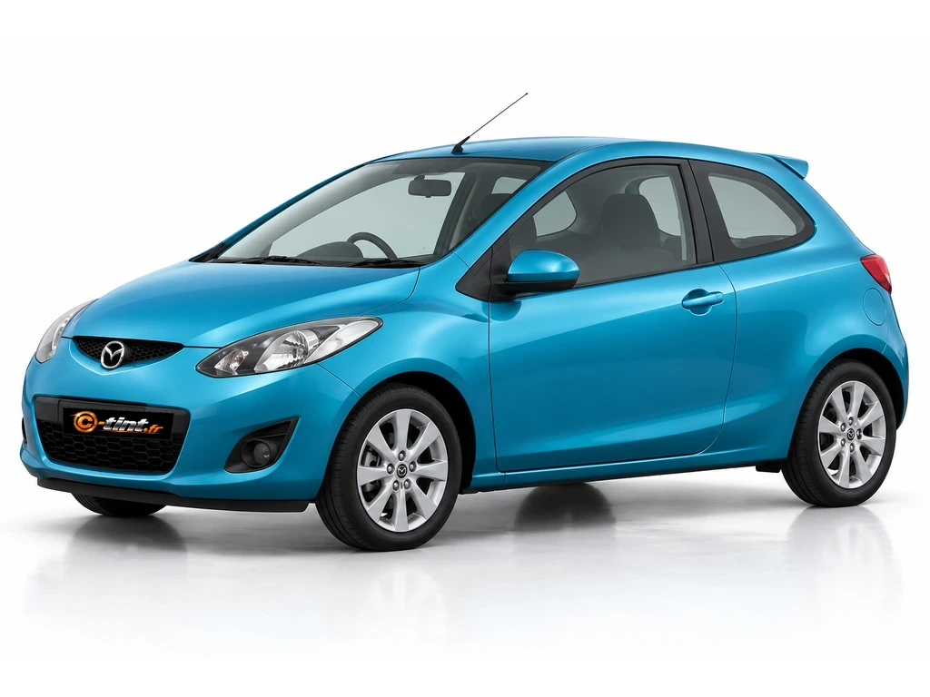 Mazda Demio DE — Génération 3 · Citadine · 3 portes — vue trois-quarts avant
