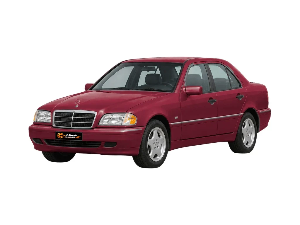 Mercedes-Benz Classe C W202 — Génération 1 — Berline · Berline · 4 portes — vue trois-quarts avant