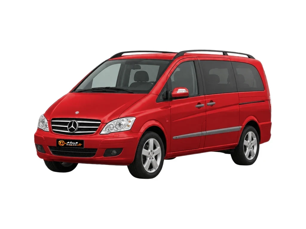Mercedes-Benz Viano W639 — Génération 1 — Compact — 1 porte latérale,1 vitre ouvrante côté droit & hayon · Compact · 4 portes — vue trois-quarts avant