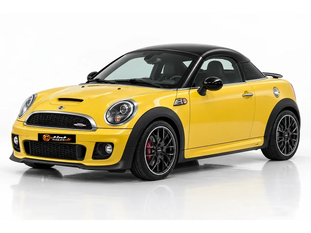MINI Coupé R58 — John Cooper Works · Coupé · 2 portes + hayon — vue trois-quarts avant vers la gauche