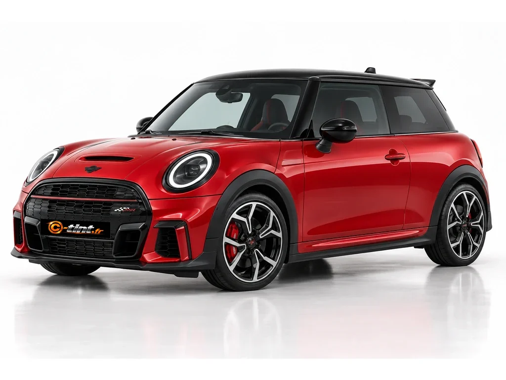 MINI One et Cooper F66 — John Cooper Works — 3 portes · Citadine · 3 portes — vue trois-quarts avant vers la gauche