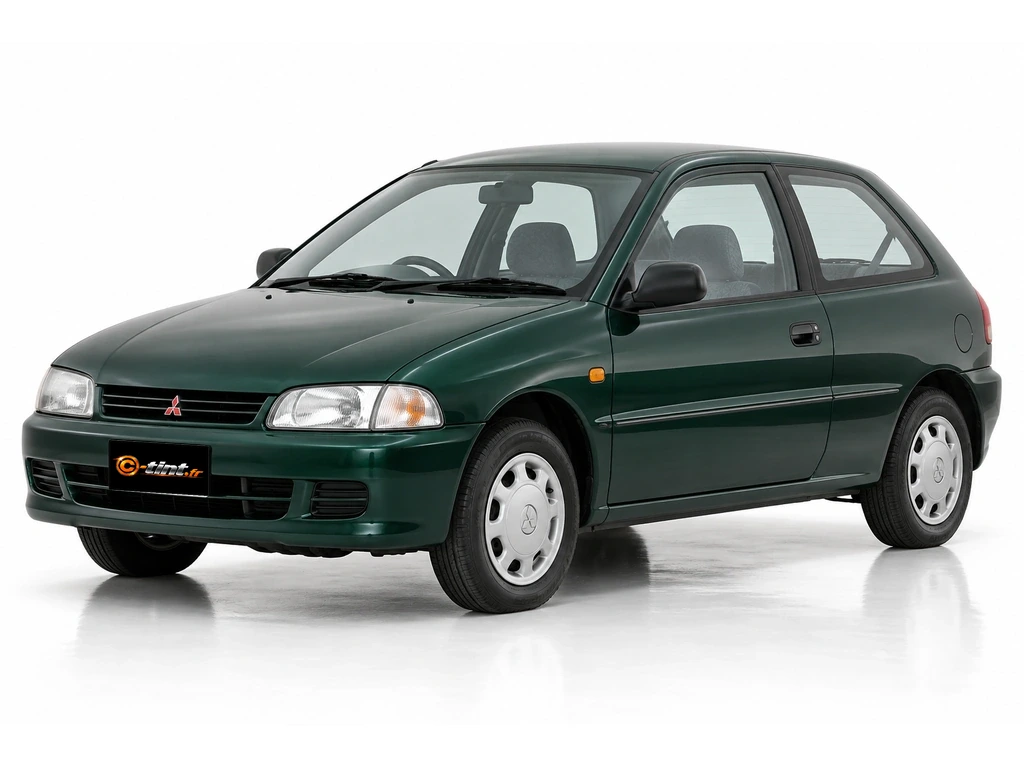 Mitsubishi Colt CA0 — Génération 4 · Compacte à hayon · 3 portes — vue trois-quarts avant vers la gauche