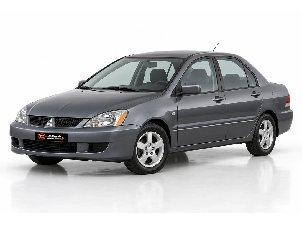 Mitsubishi Lancer CS0 — Génération 7 — Berline · Berline · 4 portes — vue trois-quarts avant vers la gauche
