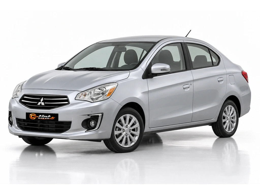 Mitsubishi Mirage A00/A10/LA — Génération 6 — Berline · Berline · 4 portes — vue trois-quarts avant vers la gauche