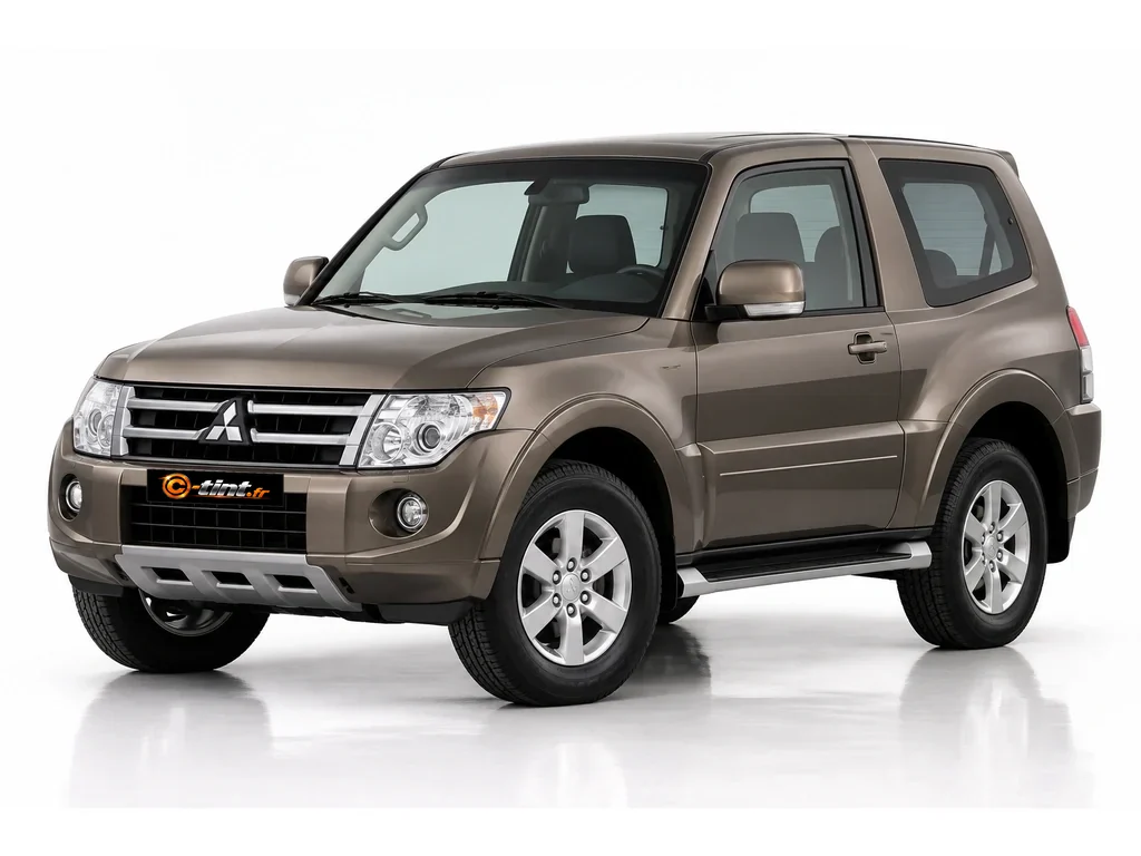 Mitsubishi Pajero V80 — Génération 4 — Court — phase 1 · Court · 3 portes — vue trois-quarts avant vers la gauche