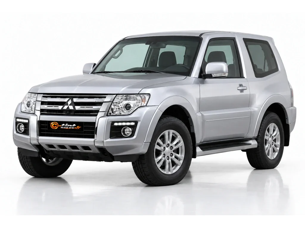 Mitsubishi Pajero V80 — Génération 4 — Court — phase 2 & 3 · Court · 3 portes — vue trois-quarts avant vers la gauche