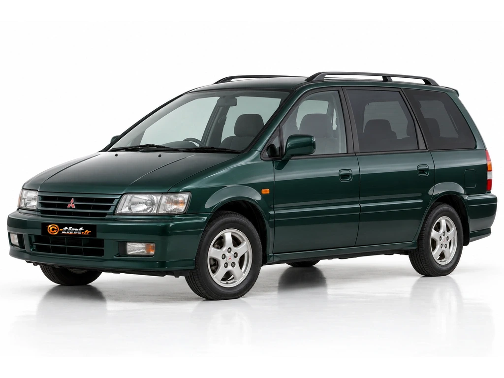 Mitsubishi Space Wagon N10/N30 — Génération 2 — Wagon · Monospace · 5 portes — vue trois-quarts avant vers la gauche