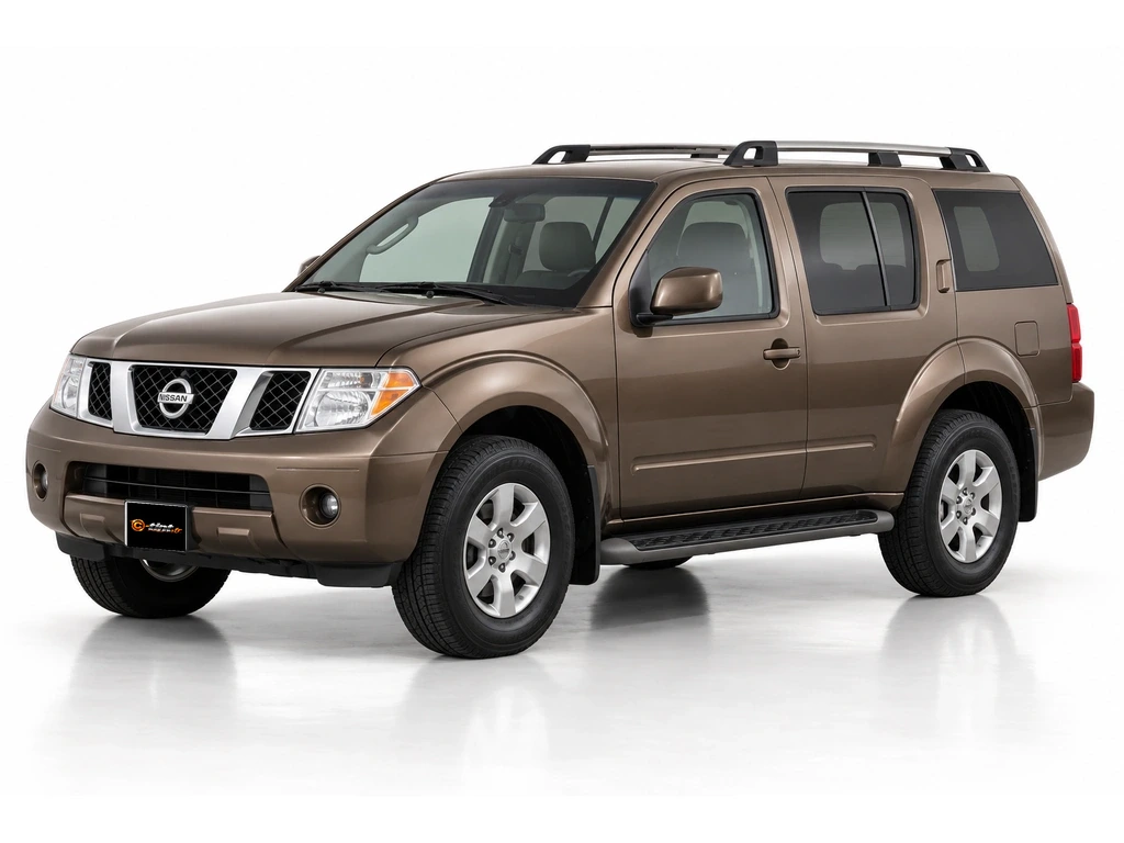Nissan Pathfinder R51 — Génération 3 — custodes courtes · SUV · 5 portes — vue trois-quarts avant vers la gauche