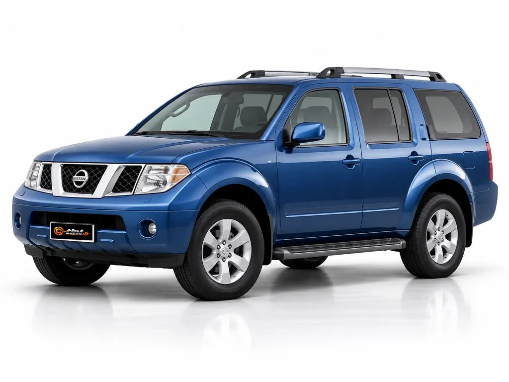 Nissan Pathfinder R51 — Génération 3 — custodes longues · SUV · 5 portes — vue trois-quarts avant vers la gauche
