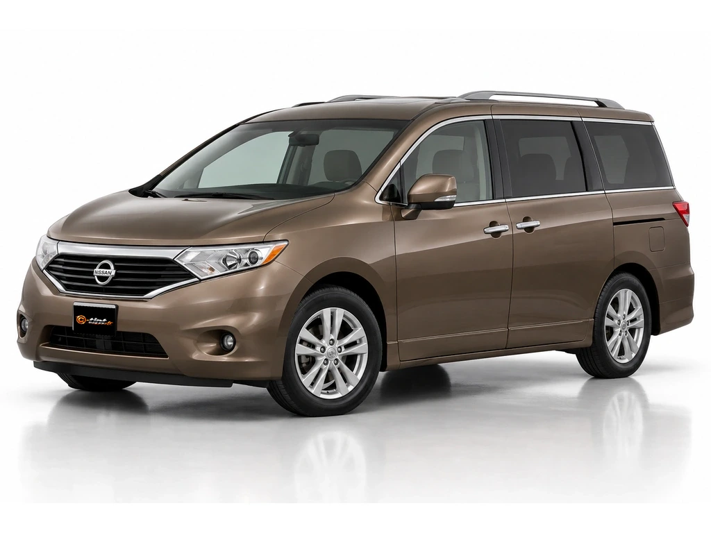 Nissan Quest RE52 — Génération 4 · Monospace · 5 portes — vue trois-quarts avant vers la gauche