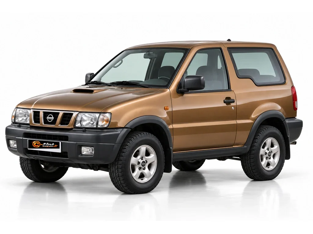 Nissan Terrano R20 — Génération 2 — lunette décrochée · SUV · 3 portes — vue trois-quarts avant vers la gauche