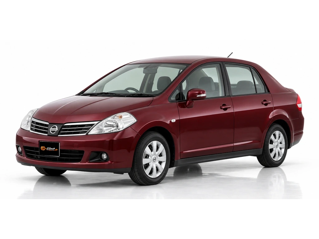 Nissan Tiida C11 — Berline · Berline · 4 portes — vue trois-quarts avant vers la gauche