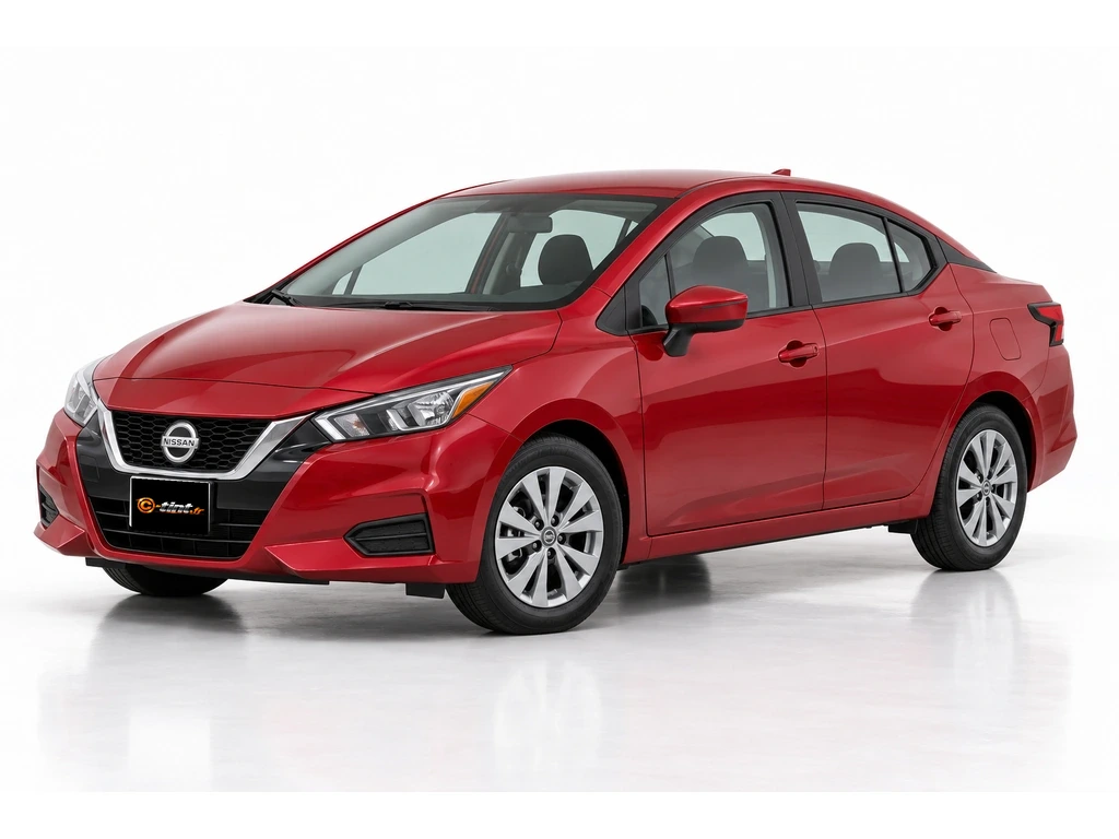 Nissan Versa NE18 — Génération 3 — Berline · Berline · 4 portes — vue trois-quarts avant vers la gauche