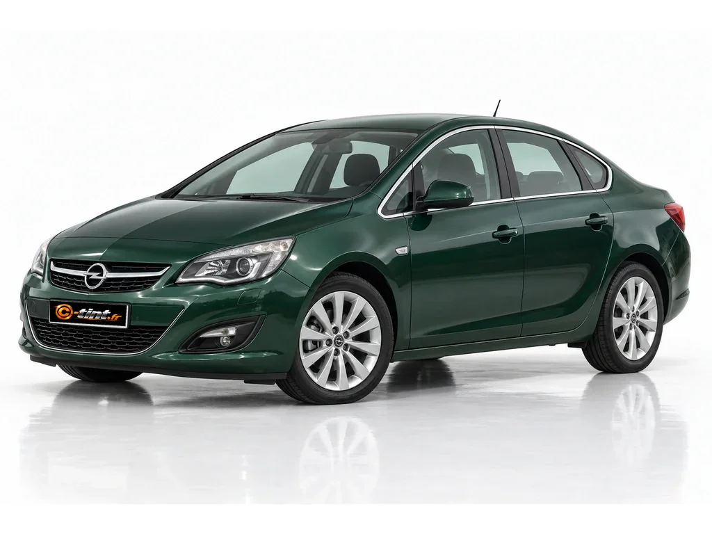 Opel Astra J — Berline · Berline · 4 portes — vue trois-quarts avant vers la gauche
