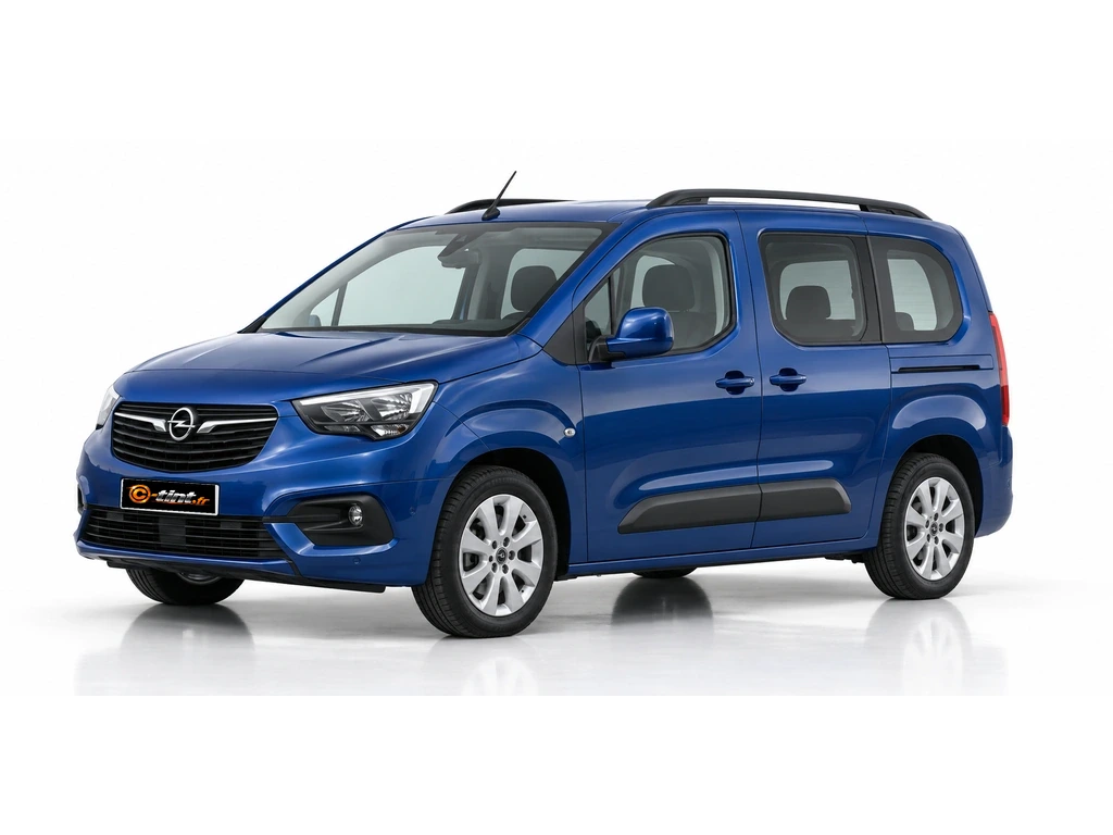 Opel Combo K9 — E Court — vitres fixes, lunette fixe du hayon · Monospace · 4/5 portes — vue trois-quarts avant vers la gauche