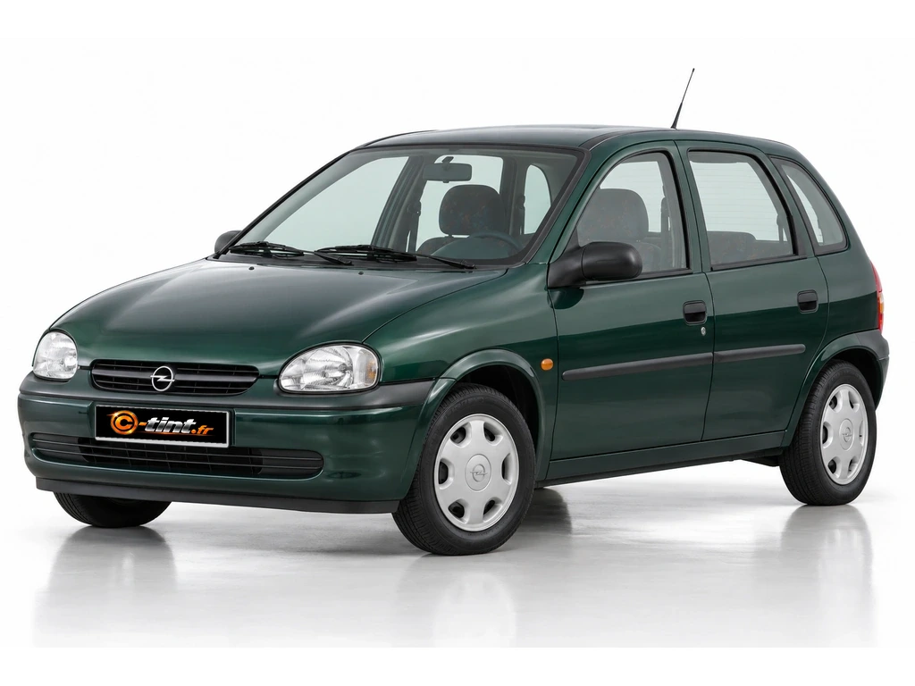 Opel Corsa B — 5 portes · Berline compacte · 5 portes — vue trois-quarts avant vers la gauche