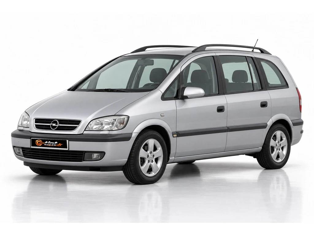 Opel Zafira A — Génération 1 · Monospace · 5 portes — vue trois-quarts avant vers la gauche