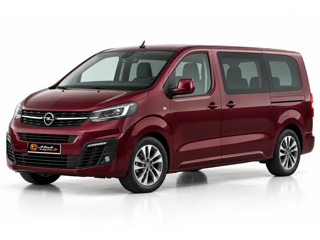 Opel Zafira Life Génération 1 — Standard — vitres fixes et lunette ouvrante du hayon · Monospace · 5 portes — vue trois-quarts avant vers la gauche