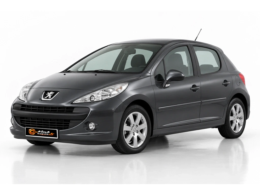 Peugeot 207 W*** · Berline compacte · 5 portes — vue trois-quarts avant vers la gauche