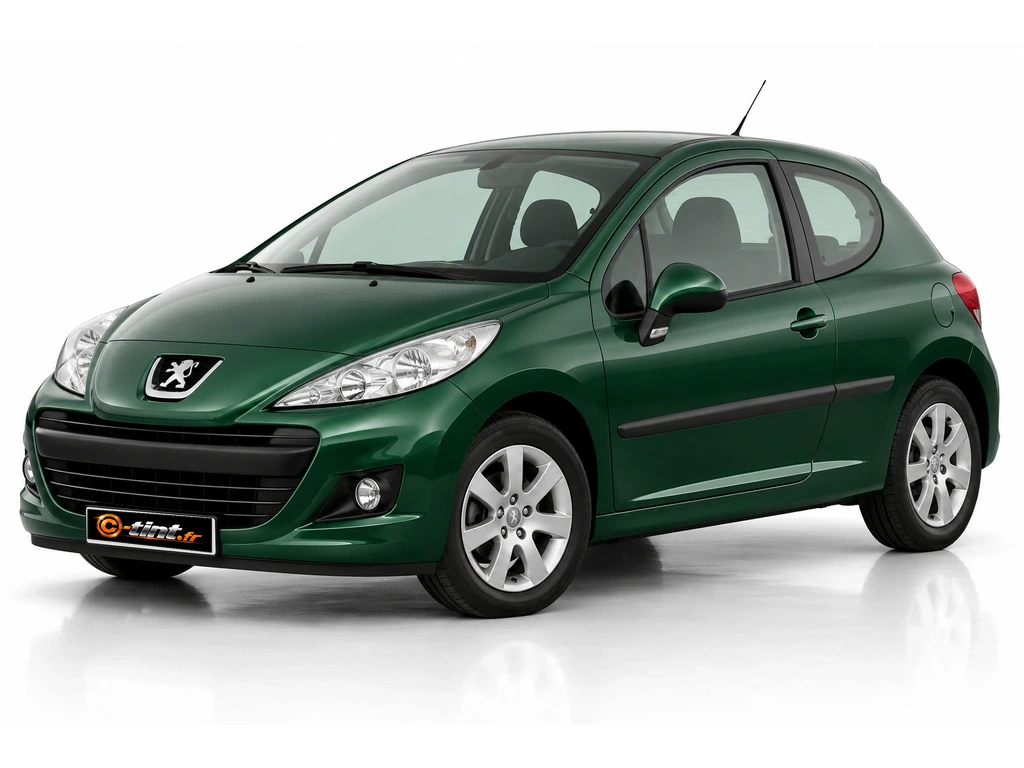 Peugeot 207 W*** — PLUS · Berline compacte · 3 portes — vue trois-quarts avant vers la gauche