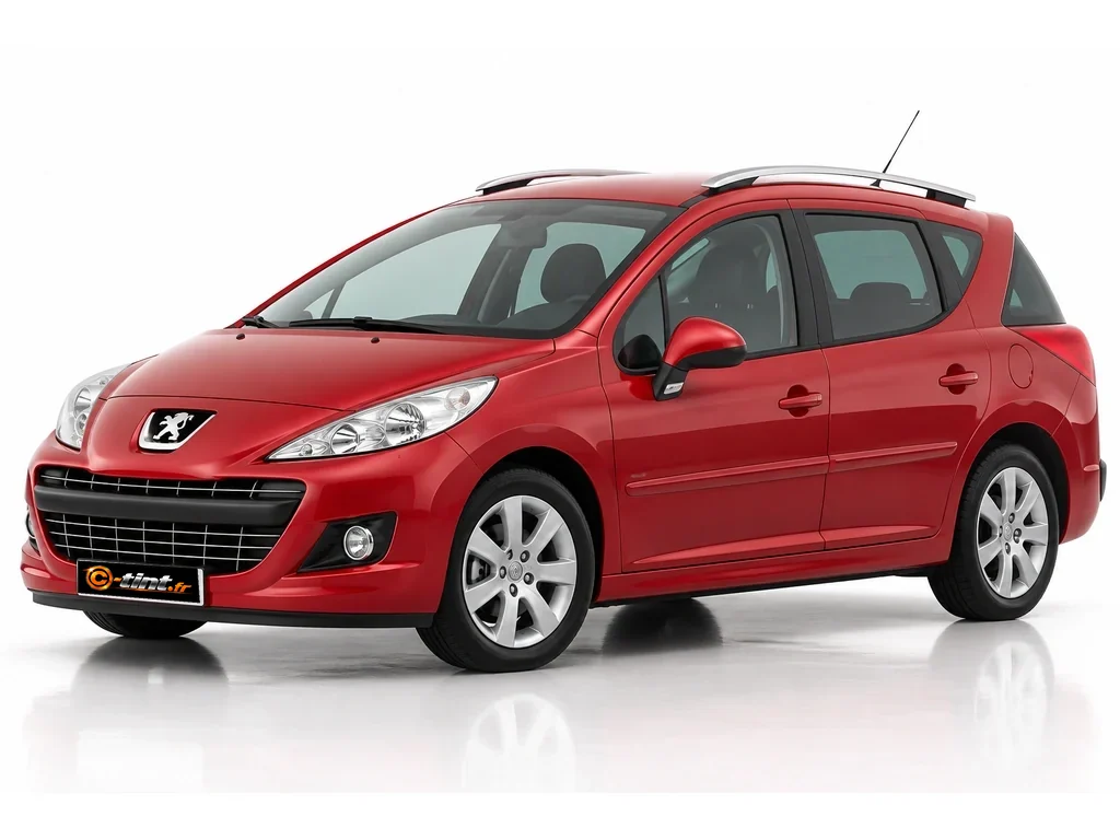 Peugeot 207 W*** — SW Estate Break · Break · 5 portes — vue trois-quarts avant vers la gauche