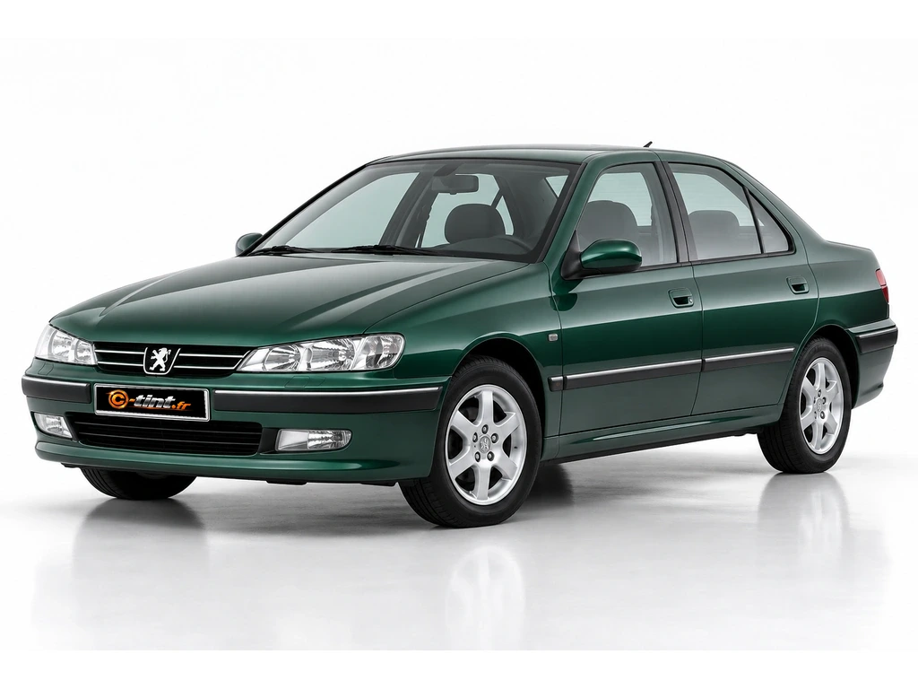 Peugeot 406 8B/E/F/V — Génération 1 — Berline · Berline · 4 portes — vue trois-quarts avant vers la gauche