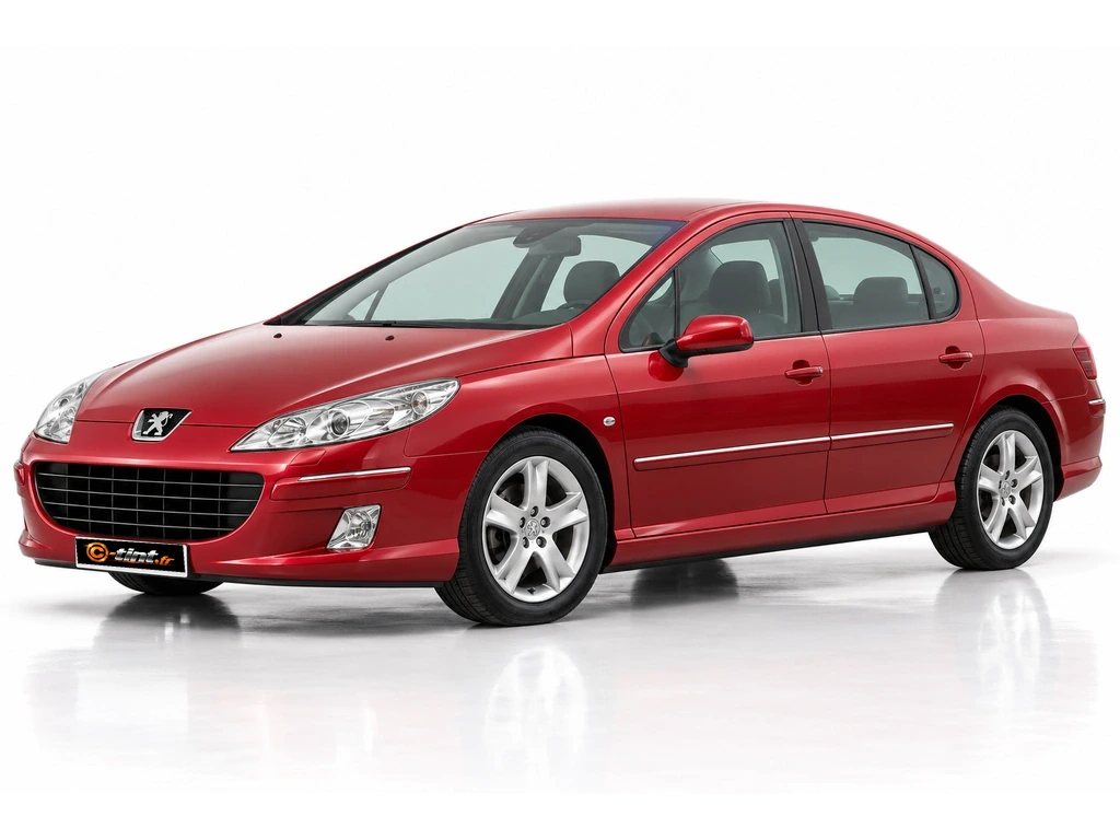 Peugeot 407 6***** — Génération 1 — Berline · Berline · 4 portes — vue trois-quarts avant vers la gauche