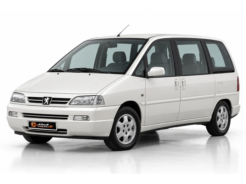 Peugeot 806 221/A · Monospace · 5 portes — vue trois-quarts avant vers la gauche