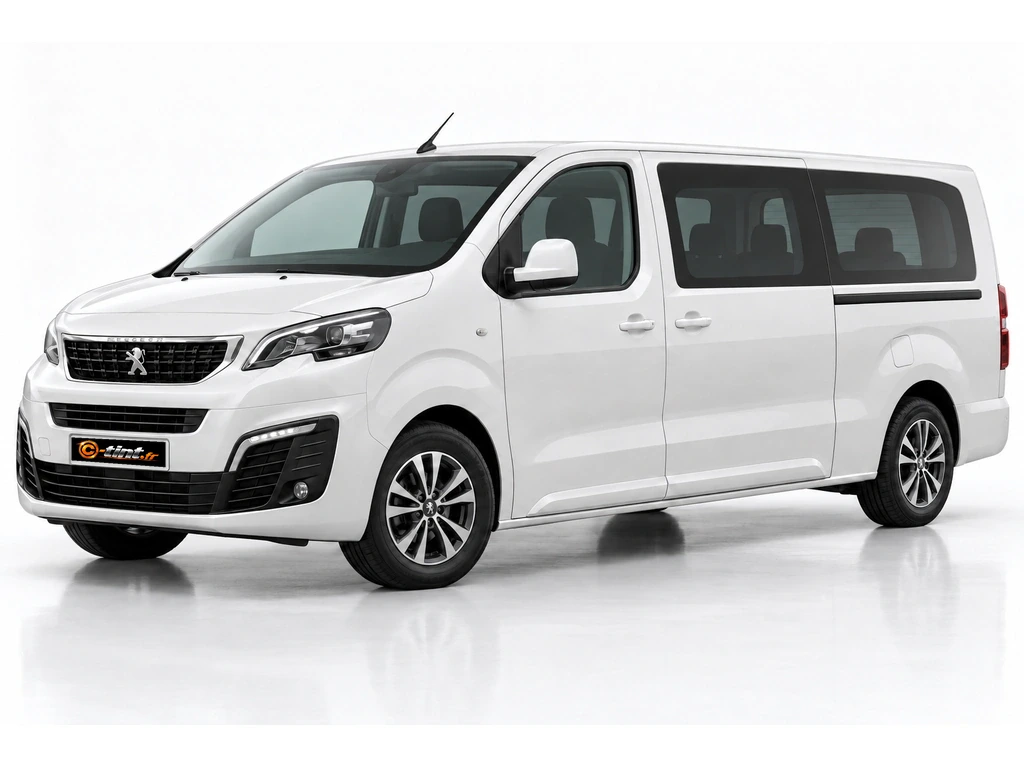Peugeot Traveller Génération 1 — Long — 2 portes latérales , vitres fixes & lunette ouvrante du hayon · Monospace · 5 portes — vue trois-quarts avant vers la gauche