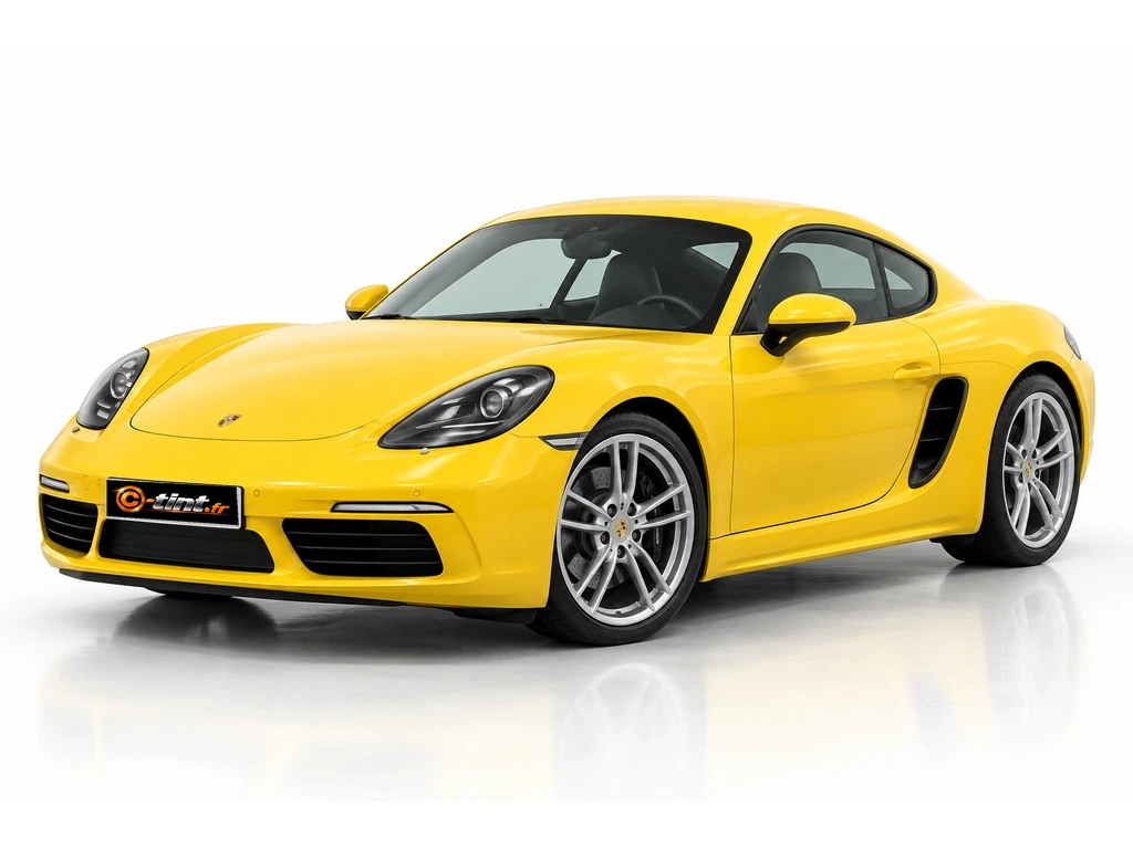 Porsche 718 982 — Génération 1 — Cayman Coupe · Coupé · 3 portes — vue trois-quarts avant vers la gauche