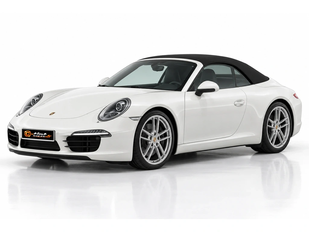 Porsche 911 991 — Génération 7 — Cabriolet · Cabriolet · 2 portes — vue trois-quarts avant vers la gauche