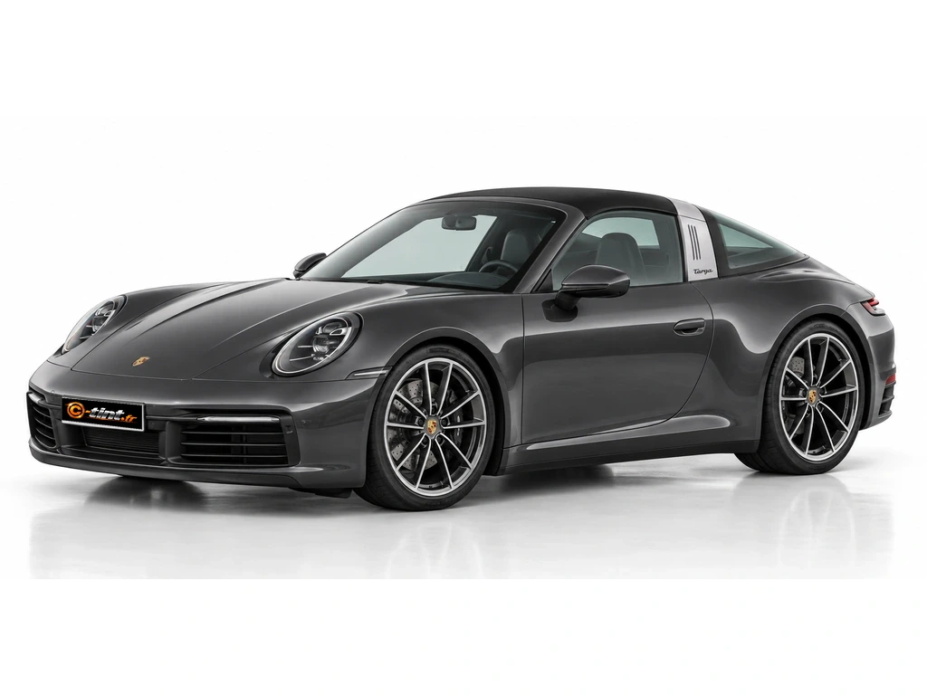 Porsche 911 992 — Génération 8 — Targa Coupe · Cabriolet · 2 portes — vue trois-quarts avant vers la gauche