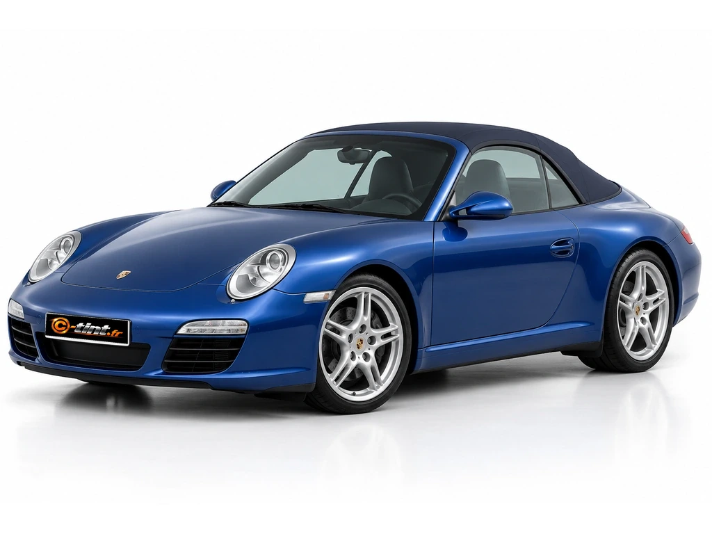 Porsche 911 997 — Génération 6 — Cabriolet · Cabriolet · 2 portes — vue trois-quarts avant vers la gauche