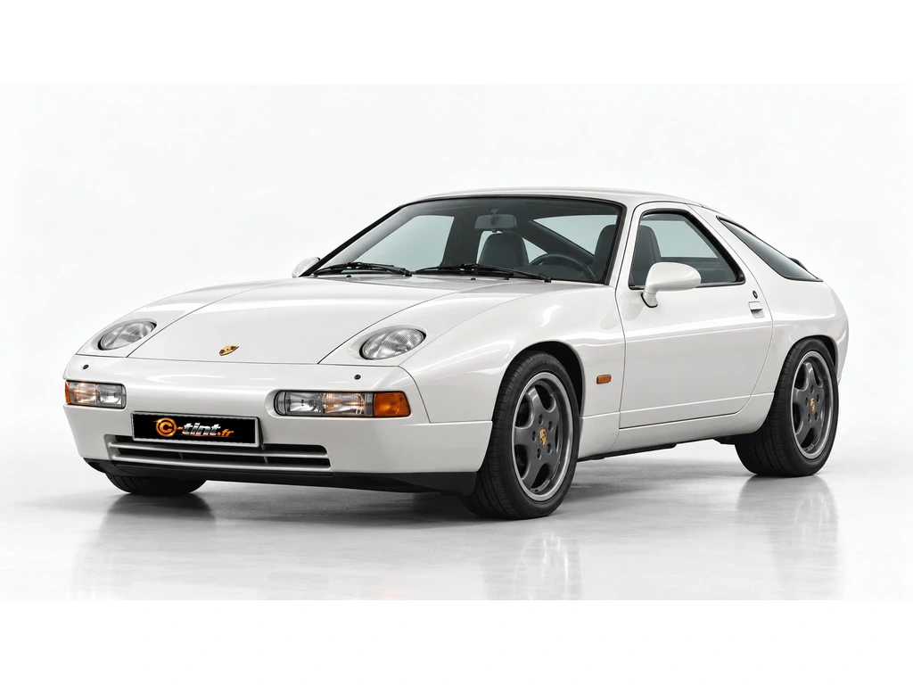 Porsche 928 Coupe · Coupé · 3 portes — vue trois-quarts avant vers la gauche
