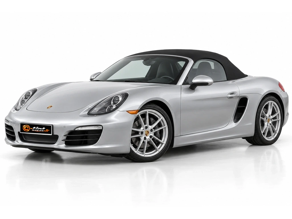 Porsche Boxster 981 — Génération 3 — Cabriolet · Cabriolet · 2 portes — vue trois-quarts avant vers la gauche