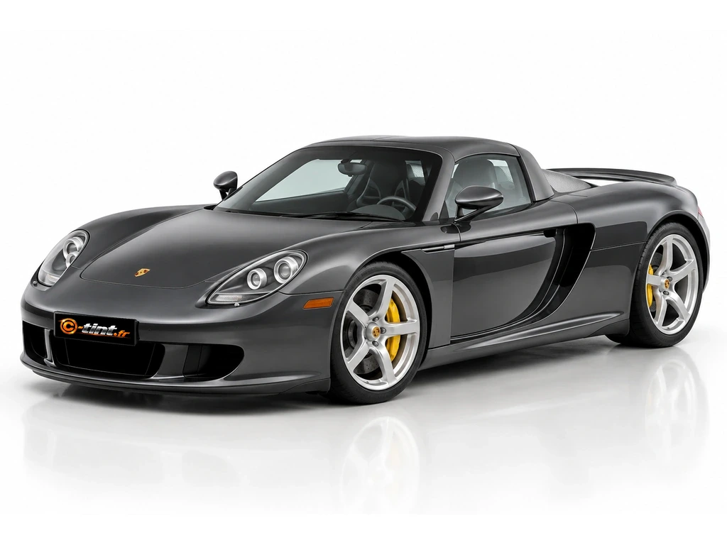 Porsche Carrera GT Gt · Cabriolet · 2 portes — vue trois-quarts avant vers la gauche
