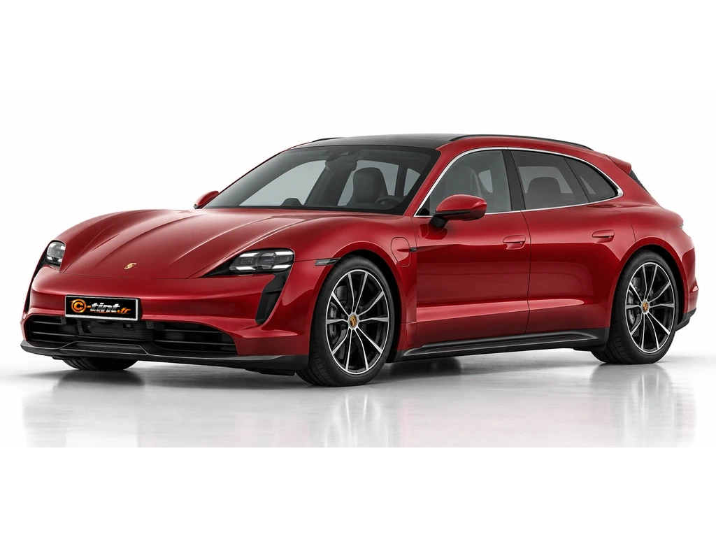 Porsche Taycan Génération 1 — Sport Turismo · Break · 5 portes — vue trois-quarts avant vers la gauche