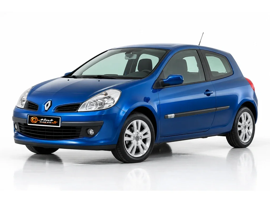 Renault Clio R — Génération 3 · Berline compacte · 3 portes — vue trois-quarts avant vers la gauche