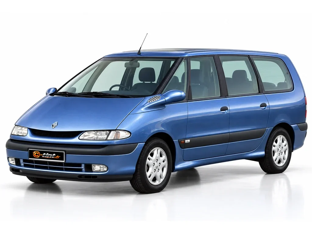 Renault Grand Espace JE — Génération 3 — Long — lunette arrière fixe · Monospace · 5 portes — vue trois-quarts avant vers la gauche