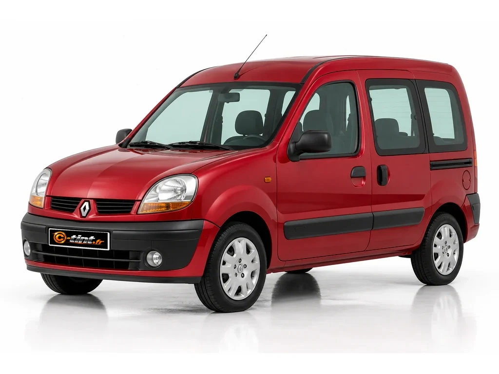 Renault Kangoo KC — Génération 1 — 1 porte latérale et hayon · Monospace · 4 portes — vue trois-quarts avant vers la gauche